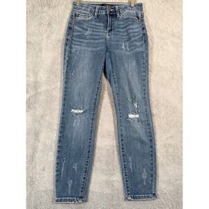 Judy Blue Relaxed‎ Fit Distressed Jeans Women's Size 27 Denim Casual JB 8273 MD